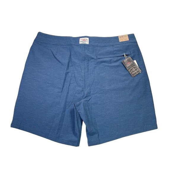 Faherty Retro Surf Stripe 7” Boardshort Blue Red Stripe- Mens 38- NWT MSRP $98 - Picture 6 of 13